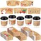 Remerry 125 Pack Winter Christmas Disposable Coffee Cup Paper Sleeves Xmas Santa Holiday Tea Hot Chocolate Cocoa Sleeves for 12oz 16oz Cups Classic
