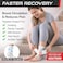 رباط كاحل SS SLEEVE Sleeve Stars للنساء والرجال، رباط للكاحل لعلاج التواء الكاحل، كم ضاغط لتخفيف التهاب اللفافة الأخمصية، دعم سهل التخصيص مع حزام قابل للإزالة، قطعة واحدة M1012 أبيض