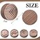 Zhehao 4 Packs Wood Essential Oil Diffuser Small Passive Oil Diffusers Aromatherapy Round Wooden Grain Portable Air Freshener for Car Aromatherapy Home Office BathroomBrown