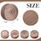 Zhehao 4 Packs Wood Essential Oil Diffuser Small Passive Oil Diffusers Aromatherapy Round Wooden Grain Portable Air Freshener for Car Aromatherapy Home Office BathroomBrown