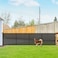 Stcockis Reinforced 42 Tall Retractable Dog Gate 155 Extra Long Retractable Baby Gate with Support Rods Prevent Crawling Under IndoorOutdoor Retractable Gate Extra Tall Baby Gate Retractable FenceBlac
