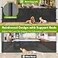Stcockis Reinforced 42 Tall Retractable Dog Gate 155 Extra Long Retractable Baby Gate with Support Rods Prevent Crawling Under IndoorOutdoor Retractable Gate Extra Tall Baby Gate Retractable FenceBlac