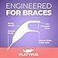 Platypus Orthodontic Flossers for Braces 40 Count Pack of 2 Ortho Picks for Adults Kids Fits Under Arch Wire NonDamaging Encourage Flossing Habits