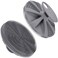 INNERNEED FoodGrade Soft Silicone Body Scrubber Shower Brush Handheld Cleansing Skin Brush Gentle Exfoliating and Lather Well Gray