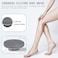 INNERNEED FoodGrade Soft Silicone Body Scrubber Shower Brush Handheld Cleansing Skin Brush Gentle Exfoliating and Lather Well Gray