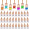 Mkhaslri 60 Pcs Hanging Car Air Freshener Car Diffuser Bottle Empty Glass Perfume Bottles Air Freshener Diffuser Bottle Pendant for Essential Oils Fragrance Aromatherapy Ornament Decor Fresh Style