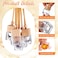 Mkhaslri 60 Pcs Hanging Car Air Freshener Car Diffuser Bottle Empty Glass Perfume Bottles Air Freshener Diffuser Bottle Pendant for Essential Oils Fragrance Aromatherapy Ornament Decor Fresh Style