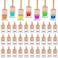 Mkhaslri 60 Pcs Hanging Car Air Freshener Car Diffuser Bottle Empty Glass Perfume Bottles Air Freshener Diffuser Bottle Pendant for Essential Oils Fragrance Aromatherapy Ornament Decor Fresh Style