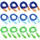 Millennial Essentials 12 Pairs Corded Ear Plugs Soft Silicone Reusable Earplugs Noise Cancelling for Hearing Protection Sleeping Combo 12