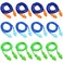Millennial Essentials 12 Pairs Corded Ear Plugs Soft Silicone Reusable Earplugs Noise Cancelling for Hearing Protection Sleeping Combo 12
