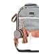 Itzy Ritzy Pacifier Holder Case with Clip Pacifier Case Includes Clasp to Easily Attach to a Diaper Bag or Purse Measures 25 in Diameter and Holds 2 Pacifiers Coffee Cream