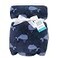 Hudson Baby Unisex Baby Super Plush Blanket Whale One Size