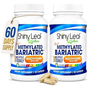 Shiny Leaf Bariatric Multivitamin Without Iron Methylated B12 60 Count