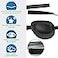 RIKEYO 2 Pcs Eye Patches for Adults and Kids3D Adjustable Eyepatch for Right or Left EyeOne Eye Cover for Lazy EyePirate CostumeBlack