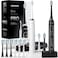 مجموعة فرشاة أسنان كهربائية Aquasonic Duo Series PRO UltraWhitening، 5 أوضاع، مؤقتات ذكية، حقائب سفر فاخرة، 10 رؤوس فرشاة Proflex، معتمدة من جمعية طب الأسنان الأمريكية (ADA).