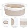 ABenkle Small Basket with Handles Boho Decorative Rope Woven Dog Cat Toy Storage Bin Shelf Storage Organizer Easter Christmas Gift Basket 12x8x5 Mixed Brown