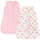 Hudson Baby Unisex Baby Premium Quilted Sleeveless Sleeping Bag and Wearable Blanket Girl Forest 1824 Months
