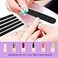 HomeyEra Emery Board Nail Files 24 Pack 100180 Grit Wooden Nail File for Natural Nails 7 Inches Emory Filers Manicure Tool Set Disposable Nail File for Home Salon Black