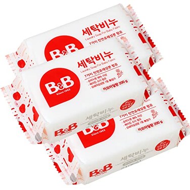 B&amp;B BB bb Laundry Soap for Baby Clothing Chamomile 200g 3EA