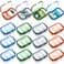 Domensi 16 Pack 3 Compartment Small Pill Case Bulk Travel Pill Organizer Portable Moisture Proof Box Container for Pocket Purse Daily Medicine Vitamin Holder Dispenser