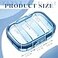 Domensi 16 Pack 3 Compartment Small Pill Case Bulk Travel Pill Organizer Portable Moisture Proof Box Container for Pocket Purse Daily Medicine Vitamin Holder Dispenser