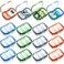 Domensi 16 Pack 3 Compartment Small Pill Case Bulk Travel Pill Organizer Portable Moisture Proof Box Container for Pocket Purse Daily Medicine Vitamin Holder Dispenser