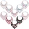 KeaBabies 10pk Organic Baby Bandana Bibs for Drooling and Teething Tea Party