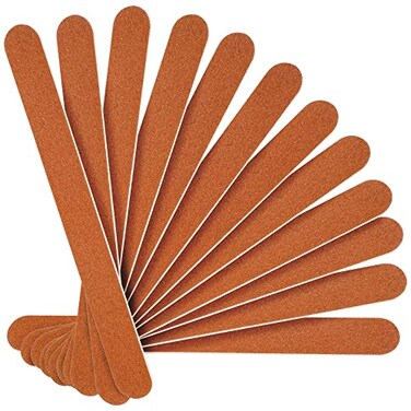 Canvalite Nail File Large Emery Boards for Nails 180 Grit Nail Files for Natural Nails Thin Emory Nail File Pack Manicure Tool for Home Use 12PCS