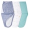 aden + aden anais Essentials Easy Swaddle Wrap Quick Change with Bottom Zipper Snug Cotton Knit Baby Wrap Swaddle Blanket for Newborns TOG 10 3Pack Stargaze 03 Months SmallMedium