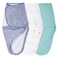 aden + aden anais Essentials Easy Swaddle Wrap Quick Change with Bottom Zipper Snug Cotton Knit Baby Wrap Swaddle Blanket for Newborns TOG 10 3Pack Stargaze 03 Months SmallMedium
