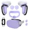 مجموعة AMZDM من ملحقات Oculus Quest 2: غطاء وسادة للوجه، غطاء عدسة، غطاء سيليكون للواقع الافتراضي، غطاء هيكل، غطاء عصا التحكم، غطاء للعينين للاستخدام مرة واحدة، 5 قطع، لون بنفسجي