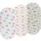 Onacosht Bassinet Sheets 3 Pack for Baby Boy Soft Stretchy Universal Fitted Sheet Set for Oval Rectangle Hourglass Bassinet Mattress Forest Fox Elephant Printing