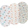 Onacosht Bassinet Sheets 3 Pack for Baby Boy Soft Stretchy Universal Fitted Sheet Set for Oval Rectangle Hourglass Bassinet Mattress Forest Fox Elephant Printing