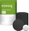 مجموعة KOVOQ من 25 غطاءً لمستشعر Libre 2 Plus، لصقات مقاومة للماء لجهاز Libre 2 Lingo CGM، غطاء واقٍ صلب ضد الصدمات والخدوش، قابل للتهوية ومضاد للحساسية، أسود اللون