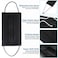 DR.MOXA 100 Pack Black Disposable Face Masks ASTM Level 2 3 Layer Medical Masks Disposable for Adults Home Office Outdoor and School