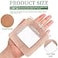 Teling 50 Pcs Extra Large Bandages 4x4 Square Flexible Fabric Adhesive Bandages Breathable Protection Pad for Wounds Care Knees Elbows Cuts Scrapes Daily First AidBrown