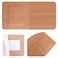 Teling 50 Pcs Extra Large Bandages 4x4 Square Flexible Fabric Adhesive Bandages Breathable Protection Pad for Wounds Care Knees Elbows Cuts Scrapes Daily First AidBrown