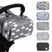 GOGOSO Small Diaper Bag Stroller Organizer Bags for Baby with Insulated Pocket Stroller Hooks and Adjustable StrapUniversal Mini Diaper Tote Bags Fit All Strollers Gray