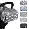 GOGOSO Small Diaper Bag Stroller Organizer Bags for Baby with Insulated Pocket Stroller Hooks and Adjustable StrapUniversal Mini Diaper Tote Bags Fit All Strollers Gray