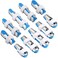 BBTO 10 Pieces Finger Splints Metal Padded Support Finger Stabilizer with Soft Foam Interior and Loop Straps 3 Sizes10 PiecesBlue