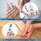 BBTO 10 Pieces Finger Splints Metal Padded Support Finger Stabilizer with Soft Foam Interior and Loop Straps 3 Sizes10 PiecesBlue