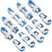 BBTO 10 Pieces Finger Splints Metal Padded Support Finger Stabilizer with Soft Foam Interior and Loop Straps 3 Sizes10 PiecesBlue