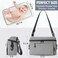 CitisKins Universal Baby Stroller Organizer Large Space with Insulated Cup Holder Detachable Diaper Bag Adjustable Shoulder Strap Fits All Strollers grey