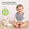 KeaBabies 8Pack Organic Baby Bibs for Drooling and Teething Grayscale