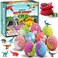Qivatex Bath Bombs for Kids with Dinosaur Toys Inside Natural Organic