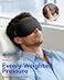FACEMOON Weighted Blackout Sleep Mask for Men 3D Contoured Zero Eye Pressure LashFriendly Deep Eye Cups Adjustable Slide Buckle Strap Office Nap Business Travel Essential Relaxation Gift for HimBlack