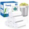 Hommaly 12 gallon trash can linersSmall clear Garbage Bags 300Extra Strong 12 Gal Trash BagFit 456 liters trash Bin Liners for Home Office Kitchen