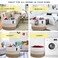 COMSE Extra Large Blanket Basket Woven Laundry Basket 217x 138 Nursery Hamper Cotton Rope Laundry Hamper Living Room for Storage Toys Clothes TowelsWhite Gradient Brown