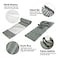 Cozii Upgrade Israeli Style Emergency Bandage 5Pack 6 Inch Compression Bandage for Emergency Wound Dressing First Aid and IFAK Trauma Military 6Inch5Pcs