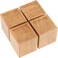 ZEONHAK 4 Pack 3 Inches Wood Bed Risers Natural Wood Furniture Lifters Heavy Duty Bed Risers for Sofa Bed Chair Table Desk Furniture